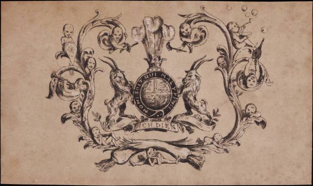 Arms of the Prince of Wales, 1842?